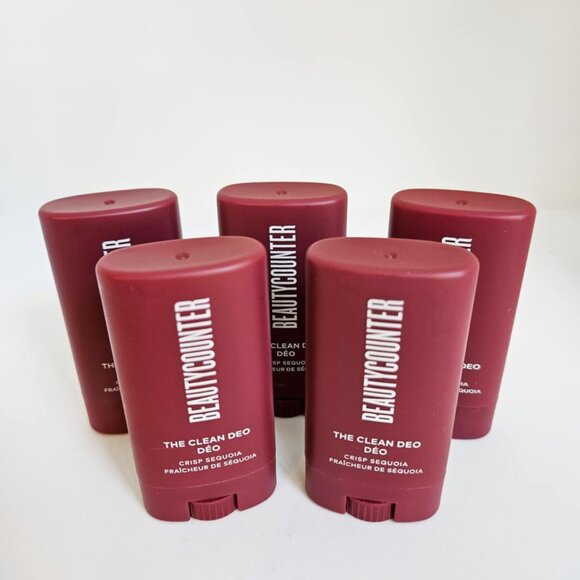*Beautycounter*  MINI TRAVEL - Clean Deo/Deodorants in Crisp Sequoia x 5 -  NEW! - Picture 1 of 3